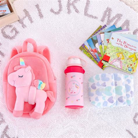 Buy Lazada Kids Backpack Stuffed Unicorn Toy Toddler Backpacks Pink 9.5 ...