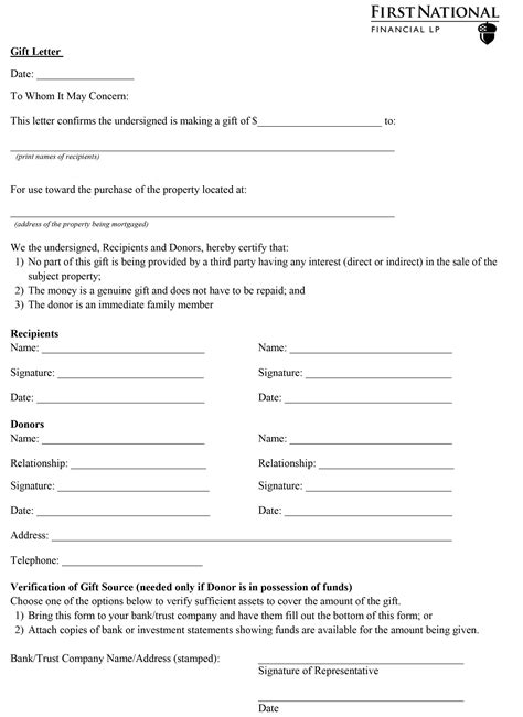 Gift Of Equity Letter Template - prntbl.concejomunicipaldechinu.gov.co