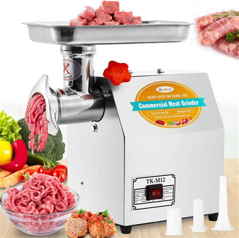 Amazon.com: Newhai 1.3HP Commercial Meat Grinder, Electric Meat ...