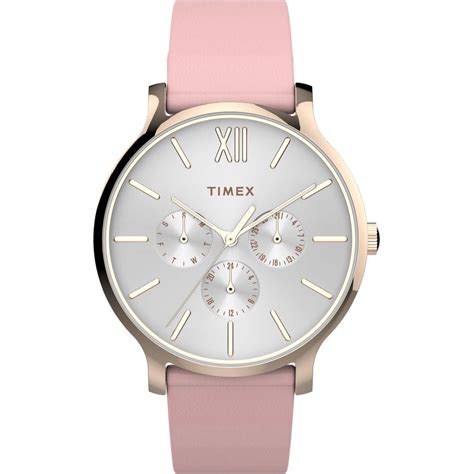 Timex Trend 3 Hands Women's Analog White Dial Quartz Watch - TW2T74300 ...