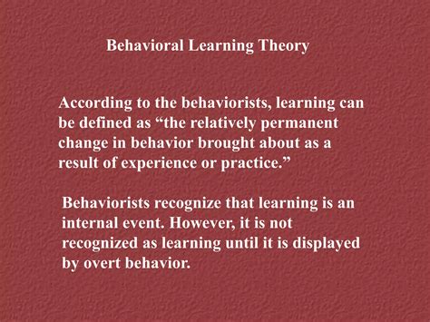 Behavioral Learning Theory 的图像结果