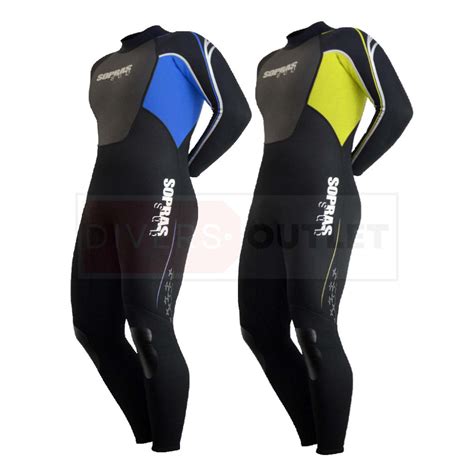 Scuba Diving Neoprene Wetsuit เวทสูทดำน้ำ นีโอพรีน Sopras Isida Man ...
