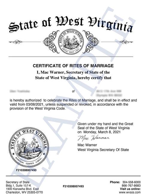 West Virginia Wedding Officiant Registration Requirements | AMM ...