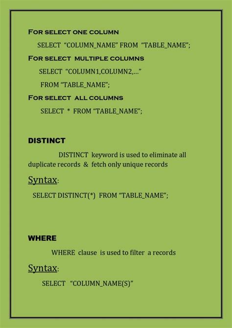 Image result for SQL Query Reference