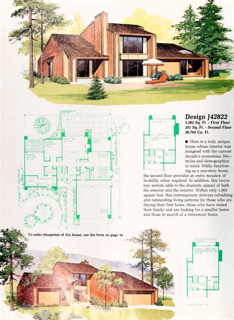 Contemporary Ranch Plans 1970s