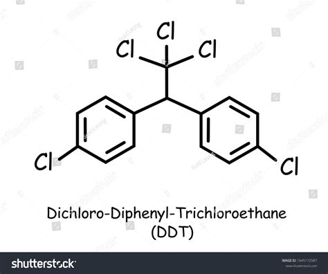 Chemical Structure Template Dichlorodiphenyltrichloroethane Ddt Stock Illustration 1945172587 ...