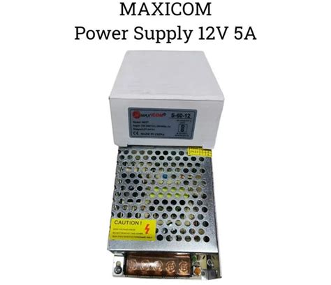MAXICOM 12V 5A DC Switching Switch Power Supply | Robodo