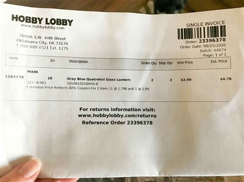 What Is Hobby Lobby's Return Policy Without A Receipt at Susie Branch blog