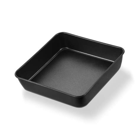 E-far 8x8 Baking Pan, Nonstick Square Cake Pan with Stainless Steel ...