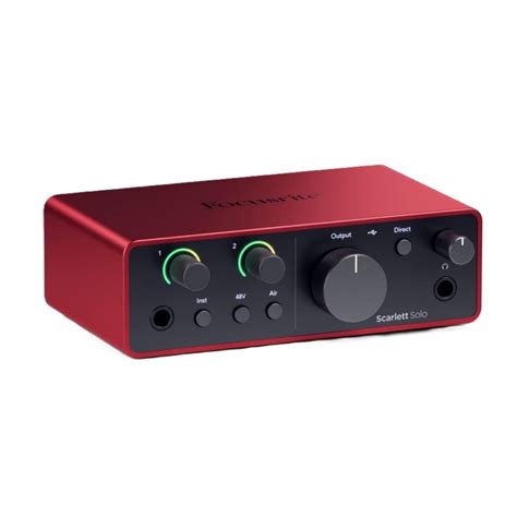 Focusrite Scarlett Solo 4th Gen USB Audio Interface, for the Guitarist ...