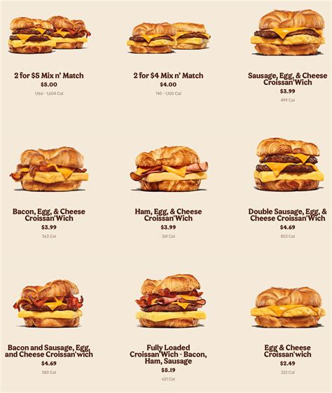 Burger King Breakfast Menu With Pictures at Cynthia Ridgeway blog