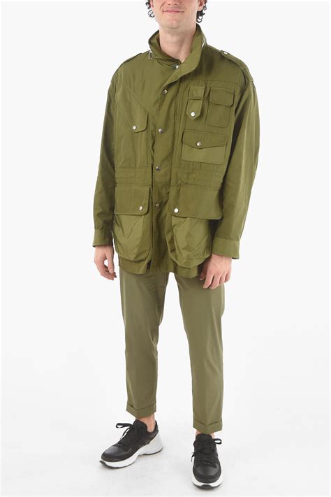 Neil Barrett Removable Hood Oversized Utility Jacket men - Glamood Outlet