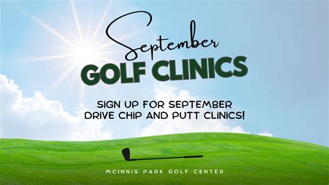 September Clinics - Marin County Golf