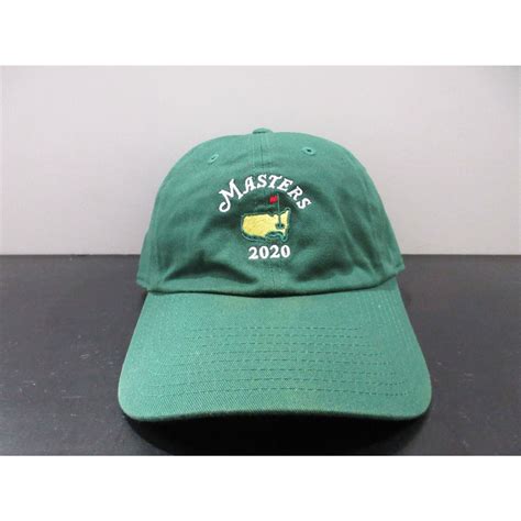 Vintage Masters Hat Cap Strap Back Green Yellow Augusta National Golf ...