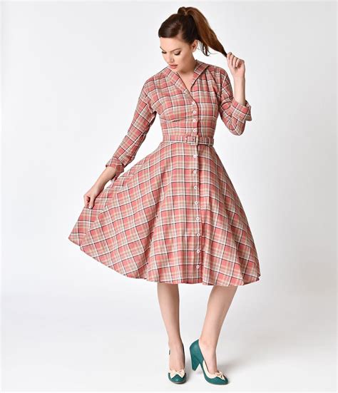 Shop 1940s Style Shirt Dress - Shirtwaist Dresses
