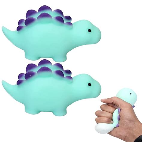 Buy Pelo Set of 2 Dinosaur Egg Shape Stress Reliever Toys Decompress ...