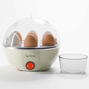Buy Lifelong Egg Boiler for 7 Eggs, 350 Watt | 3 Boiling Modes Hard ...