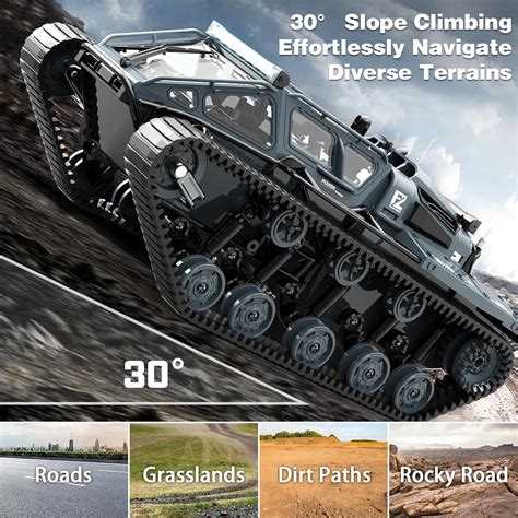 JJRC RIPSAW EV3-F4 C8812 1/16 RC HIGH-SPEED TANK (GRAY) – Havoc Hobby
