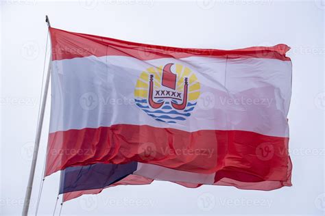 french polynesia waving flag in Bora Bora 17424789 Stock Photo at Vecteezy