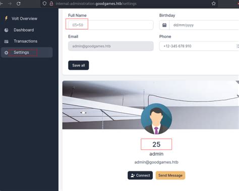 GoodGames HackTheBox Walkthrough - Hacking Articles