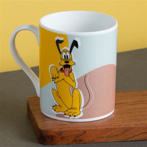 Disney Pluto Ceramic Mug - 360ml Abstract Design – Clay Craft India