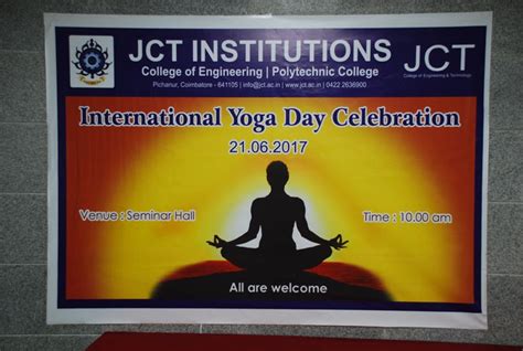 International Yoga Day Celebration – JCT Engineering