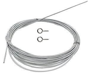 Buy VIVEK Steel Window Curtain Rod Spring Cord Cable Kit 10 Feet with ...