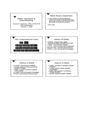 Fillable Online OSHA Standards and Recordkeeping Fax Email Print ...