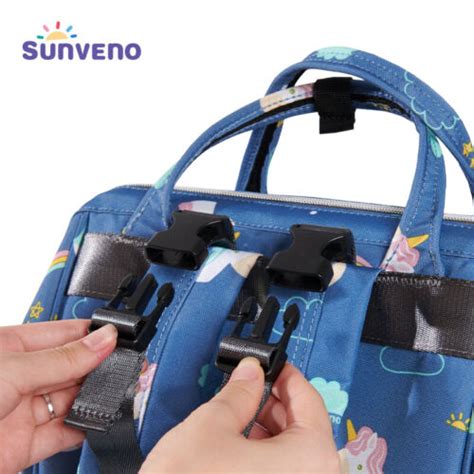 Buy SUNVENO Diaper Bag Backpack with Portable Changing Pad Multipurpose ...
