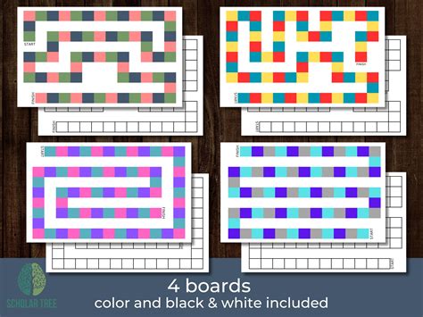 Blank Game Boards | Board Game Printable Template | PDF Download - Etsy