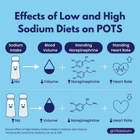 Effects of low and high sodium diet on pots – Artofit