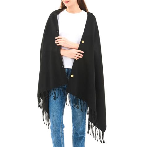 Alpine Swiss Womens Shawl Evening Wrap Pashmina Large Scarf Fringe Cape ...