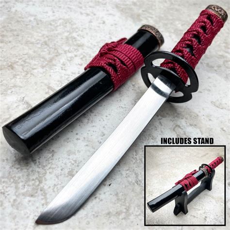 Mini Japanese Samurai Sword Fixed Blade Letter Opener Katana Knife w ...
