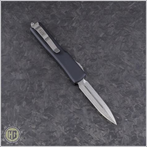 Microtech Knives UTX-70 D/E Automatic OTF D/A Knife (2.41in Stonewashed ...