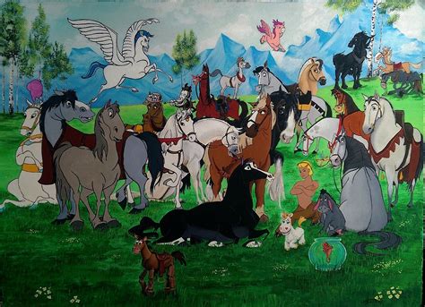 A study of the Disney Horses: Mixed Media on paper. 16X24 Disney Horses ...