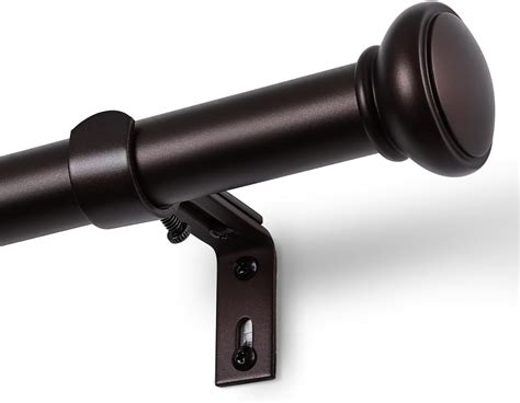 Amazon.com: Bronze Curtain Rods for Windows 66 to 120 Inches, 1 Inch ...