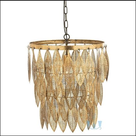 Fascinating Gold Leaves Pendant Light