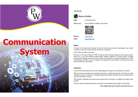 **Title: GATE WALLAH Electronics Communication Handbook: Key Concepts ...