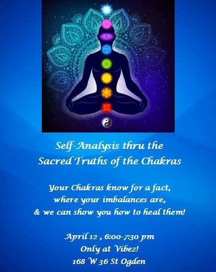 Self Analysis through the Sacred Truths of the Chakras, Vibez - Mind ...