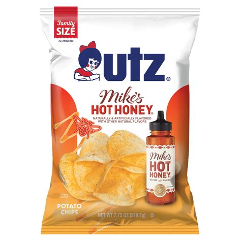 Utz Quality Foods Potato Chips Seasoned with Famous Mike's Hot Honey, 6 ...
