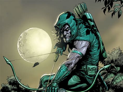 Green Arrow Moonlight Vigil HD Wallpaper