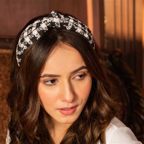 HDC X Emily In Paris Black & White Tweed Knotted Hair Band – Hair Drama ...