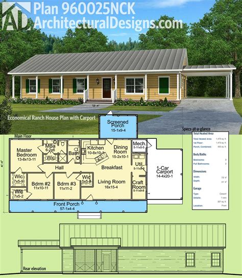 Attractive Ranch Style Home Plans Ideas - House Floor Plans