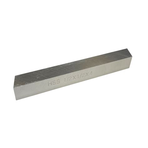 SQUARE TOOL STEEL 1/2" X 4" LONG BLANK END - RDG Tools