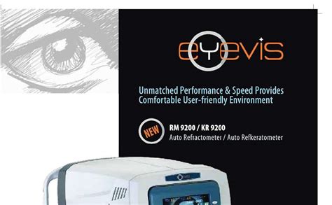eyevis RM-9200 Auto Refractometer with Auto cutter High-Speed Printer ...