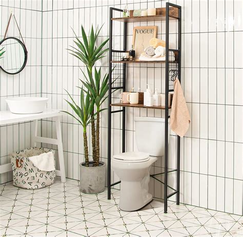 Buy Giantex Over-The-Toilet Storage Shelf, 3-Tier Bathroom Space Saver ...