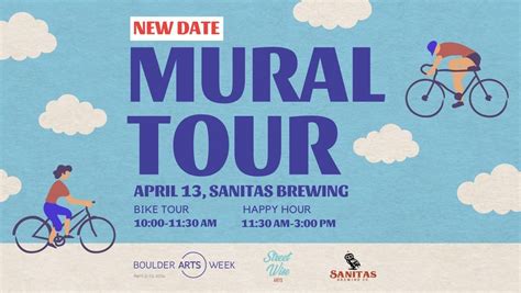 Boulder Arts Week Mural Tour by Bike with Sanitas Brewing, Sanitas ...