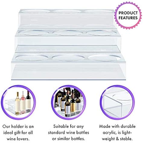 Srenta Acrylic Coffee Syrup Organizer Rack | 9 Bottle, 3 India | Ubuy
