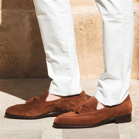 Tan Suede Kodiak Tassel Loafers - SS23 – Costoso Italiano