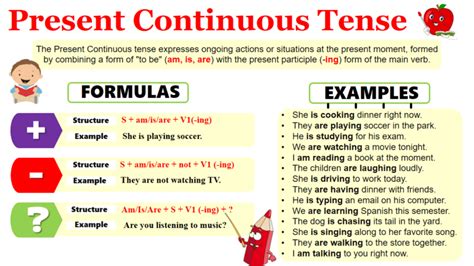 Present Continuous Tense Examples 的图像结果